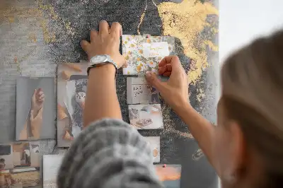 Marble Art Printed Cork Board
