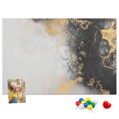 Marble Art Printed Cork Board
