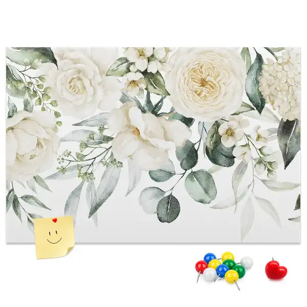 Floral Printed Cork Board