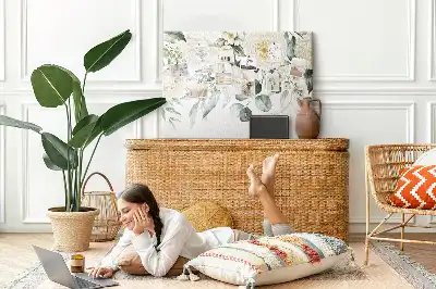 Floral Printed Cork Board
