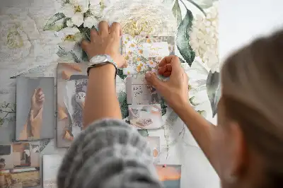 Floral Printed Cork Board