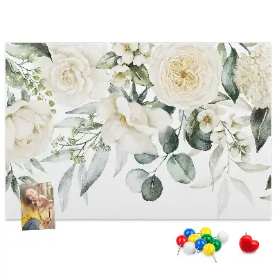 Floral Printed Cork Board