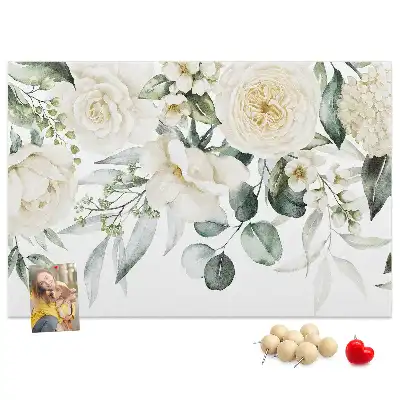 Floral Printed Cork Board