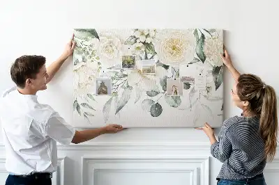 Floral Printed Cork Board