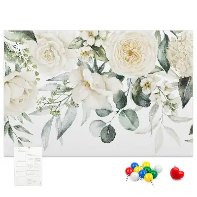 Floral Printed Cork Board