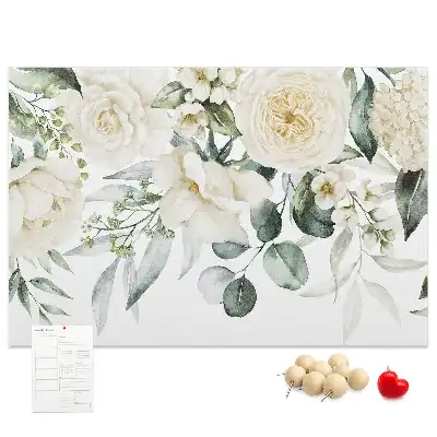 Floral Printed Cork Board