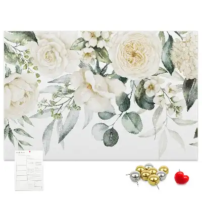 Floral Printed Cork Board