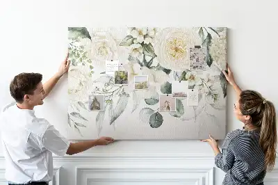 Floral Printed Cork Board