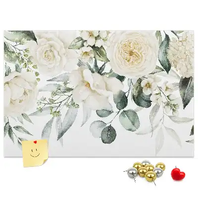 Floral Printed Cork Board