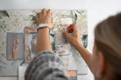 Floral Printed Cork Board