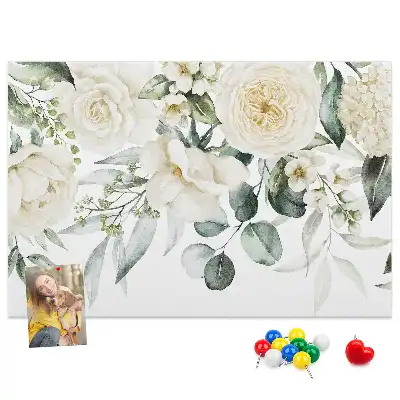Floral Printed Cork Board