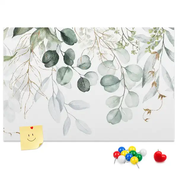 Printed Cork Memo Board Hanging plants
