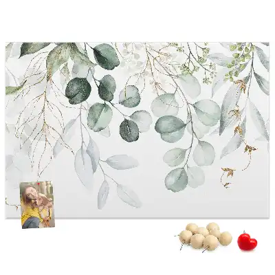 Printed Cork Memo Board Hanging plants