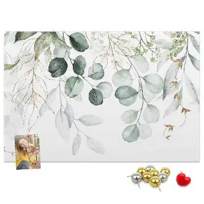 Printed Cork Memo Board Hanging plants