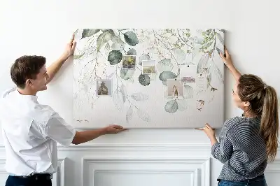 Printed Cork Memo Board Hanging plants