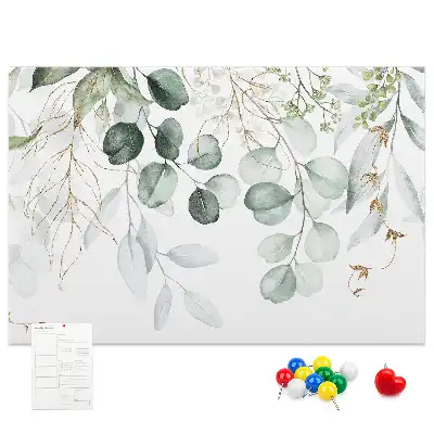 Printed Cork Memo Board Hanging plants