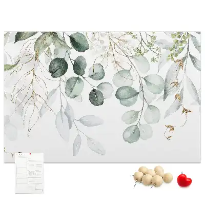 Printed Cork Memo Board Hanging plants