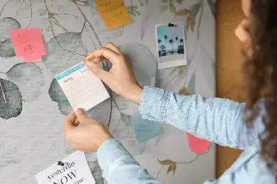 Printed Cork Memo Board Hanging plants