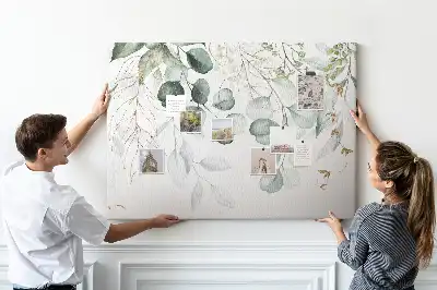 Printed Cork Memo Board Hanging plants