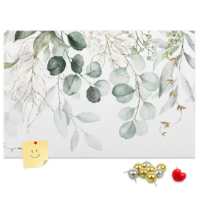 Printed Cork Memo Board Hanging plants