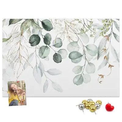 Printed Cork Memo Board Hanging plants