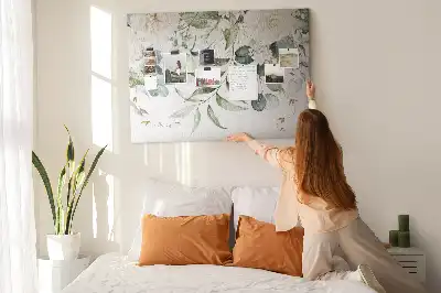Natural cork memo board