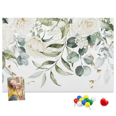 Natural cork memo board