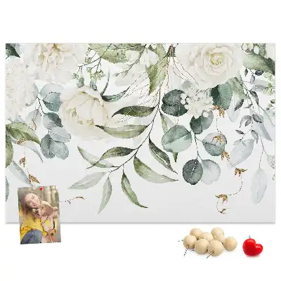 Natural cork memo board