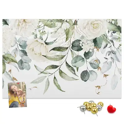 Natural cork memo board