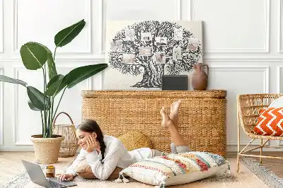 Printed Cork Board Large tree nature
