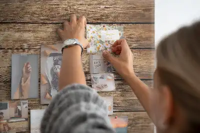 Printed Cork Memo Board Wooden boards