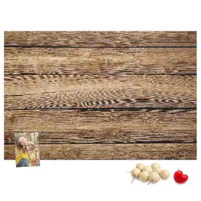 Printed Cork Memo Board with Wooden Frame