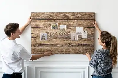Printed Cork Memo Board with Wooden Frame