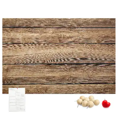 Printed Cork Memo Board with Wooden Frame