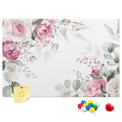 Floral Frame Cork Memo Board