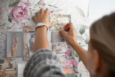Cork memo board Floral frame
