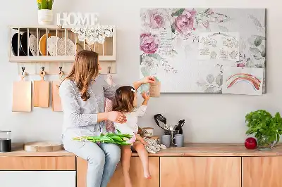 Cork memo board Floral frame