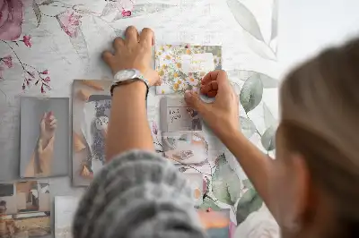 Cork memo board Floral frame