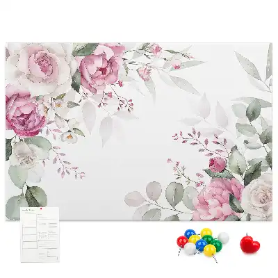 Floral Frame Cork Memo Board