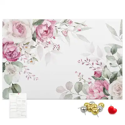 Floral Frame Cork Memo Board