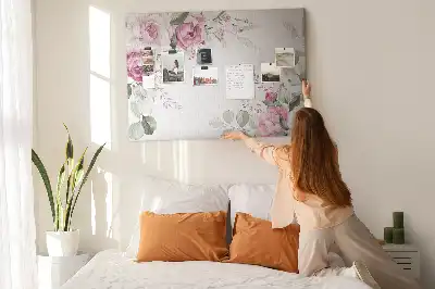 Cork memo board Floral frame