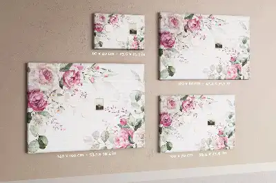 Cork memo board Floral frame