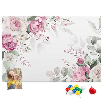 Cork memo board Floral frame