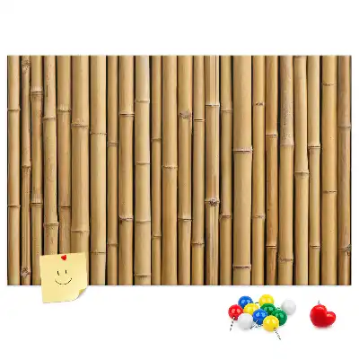 Bamboo Framed Printed Cork Memo Board