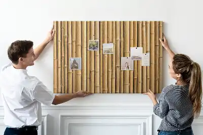 Bamboo Framed Printed Cork Memo Board
