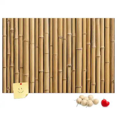 Bamboo Framed Printed Cork Memo Board