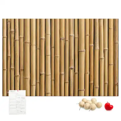 Bamboo Framed Printed Cork Memo Board