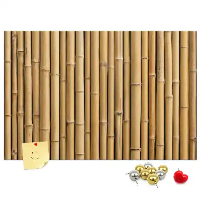 Bamboo Framed Printed Cork Memo Board