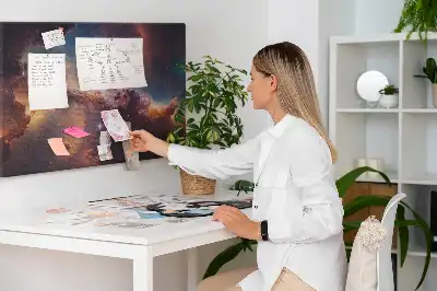 Cork memo board World stars space