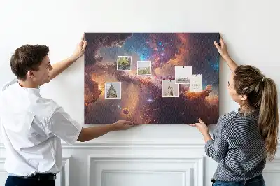 World stars space cork memo board